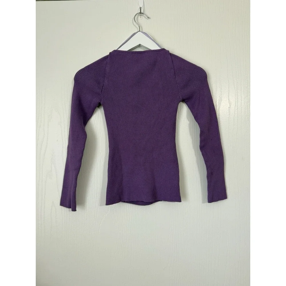 Paola Bernardi Celine Top Purple Size Medium Old Money Classic Designer Luxury‎